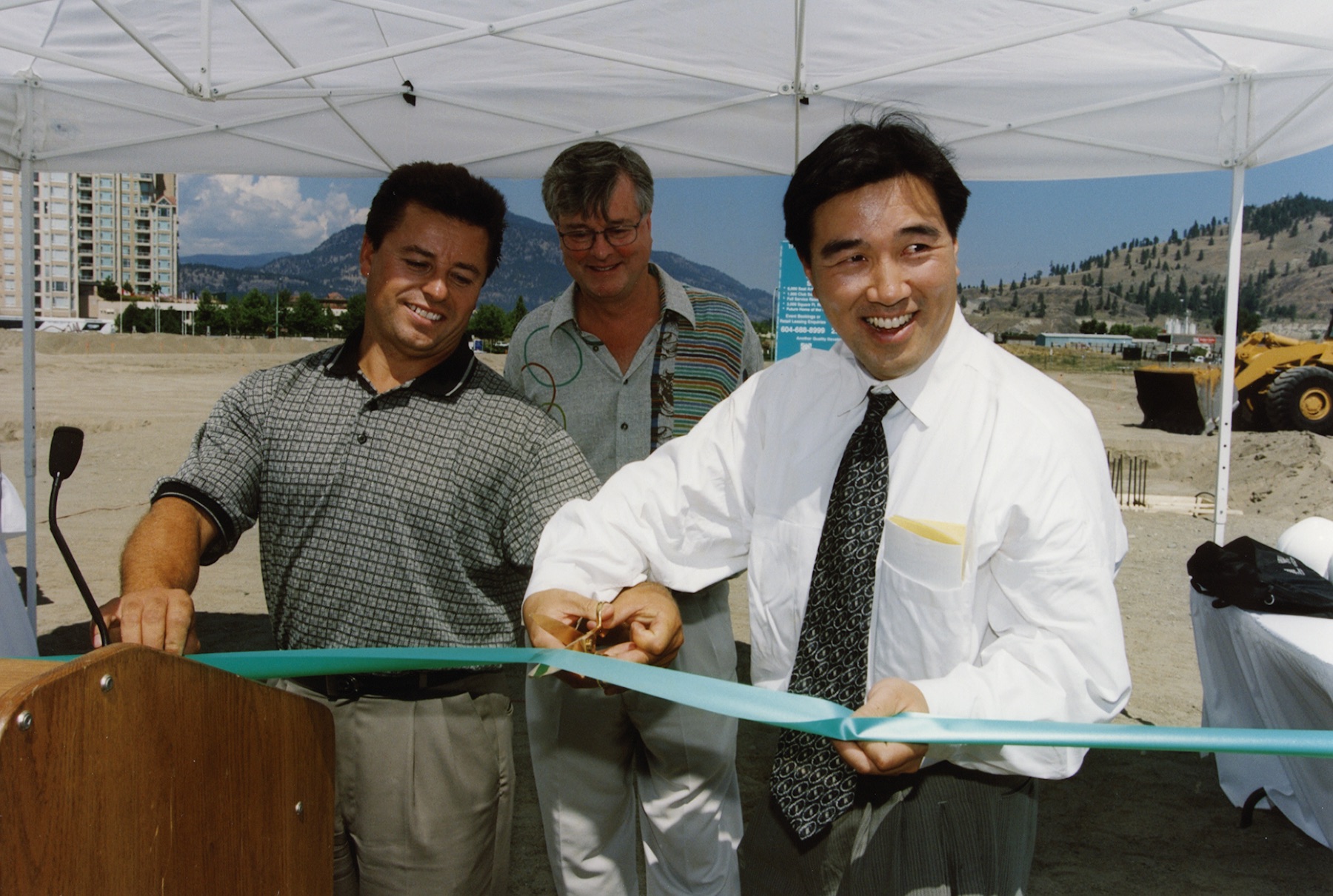 Ribbon Cutting at ground breaking ceremony